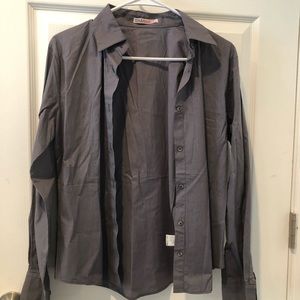 US Polo Dark Grey Buttonup Shirt